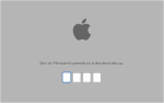  Apple-logo med pinkode nedenunder