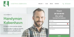 Hjemmeside klar til brug.